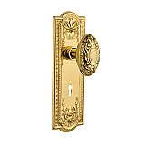 Complete Door Set - Featuring Meadows Plate with Victorian Knob
