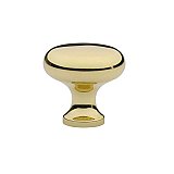 Providence Solid Brass Cabinet Knob - 1-1/4" - Polished Lacquered Brass
