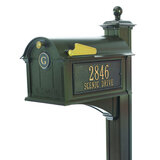 Balmoral Large Capacity Mailbox Package - Includes Monogram, Address Plaque and Post - Multiple Colors Available