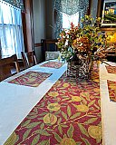 William Morris Design "Fruit Tapestry" Old House Textiles - Table Runner - 16" x 107"