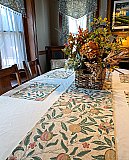 William Morris Design "Fruit" Old House Textiles - Table Runner - 16" x 104"