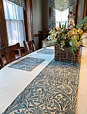 William Morris Design "Bluebell" Old House Textiles - Table Runner - 14.5" x 104"