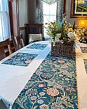 William Morris Design "Wilhelmina" Old House Textiles - Table Runner - 16" x 104"
