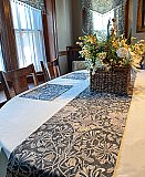 William Morris Design "Pure Honeysuckle & Tulip" Old House Textiles - Table Runner - 16" x 106"