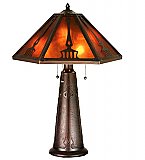 Grenway Amber Mica Table Lamp