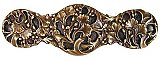Florid Leaves Pull, Antique Brass
