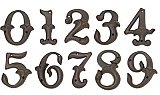 Alhambra House Numbers - Dark Bronze