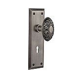 Complete Door Set - Featuring New York Plate with Victorian Knob