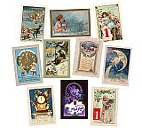 Vintage & Antique New Year's Postcards Collection 1 - Set of 10 - Reprints