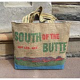Vintage Burlap Potato Sack Tote- South of the Butte