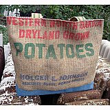 Vintage Burlap Potato Sack Tote- Dryland Grown Potatoes
