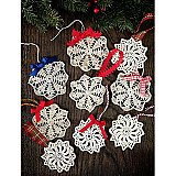 Antique Repurposed Crochet Doily Holiday Ornament