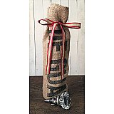 Repurposed Burlap Wine Bottle Bag