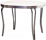 Table: Oval table 36" x 60" with RKF810885 legs