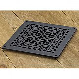 Scroll Design Aluminum Heat Grate or Register, 6 Finishes Available, 10" x 10" Duct Size