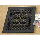 Scroll Design Aluminum Heat Grate or Register, 6 Finishes Available, 14" x 18" Duct Size