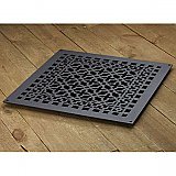 Scroll Design Aluminum Heat Grate or Register, 6 Finishes Available, 18" x 18" Duct Size