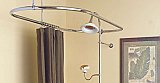 Oval Shower Curtain Ring or Enclosure