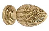 Solid Brass Stair Rod Finial Pair: Pineapple