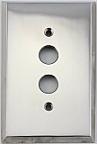 Polished Nickel Forged Single Pushbutton Switchplate