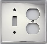 Polished Nickel Forged Toggle / Duplex Switchplate