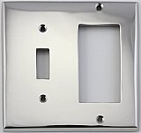 Polished Nickel Forged Toggle / GFCI Switchplate