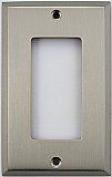 Satin Nickel Single GFCI Forged Switchplate