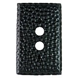 Hammered Black Forged Single Pushbutton Forged Switchplate