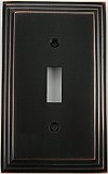 Deco Oil Rubbed Bronze Single Toggle Forged Switchplate