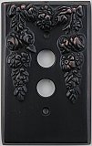 Festoon Bronze Copper Single Pushbutton Forged Switchplate