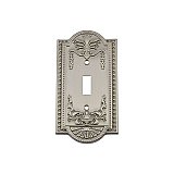 Solid Brass Meadows Switchplate - Satin Nickel - Single Toggle