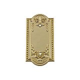 Solid Brass Meadows Switchplate - Polished Brass - Single Blank