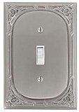 Victoria Eastlake Single Toggle Switchplate - Pewter