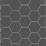 2" Unglazed Porcelain Hexagon Mosaic Tile - Classic Series - Charcoal - Sold Per Sheet