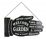 "Welcome to Our Garden" Hand Shaped Wall Sign