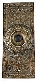 Antique Cast Bronze Aesthetic Movement Doorbell by Manhattan Electrical Supply Co.- Circa 1905