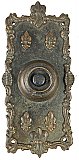 Antique Cast Bronze Electric Doorbell in "Verdun" Design by Reading Hardware Co. - Circa 1899