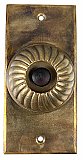 Antique Cast Bronze Electric Door Bell in Swirl Design by P. & F. Corbin - Circa 1895