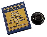 Antique New Old Stock "Midget" Bakelite Doorbell Button By Rodale - Circa 1925