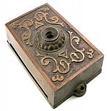 Antique Cast Iron Copper Plated Hotel Door Bell