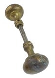 Antique Cast Brass French Curve Petite Door Knob Pair by P. & F. Corbin - Circa 1930