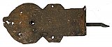 Antique Wrought Iron Hand Forged Half Mortise Door Lock - Circa 1750