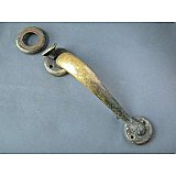 Antique Brass Prockter Entry Door Thumblatch Pull and Cylinder Collar