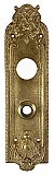 Antique Cast Bronze "Marsala" Pattern Cylinder Lock Door Plate By Reading Hardware Co. - Circa 1900