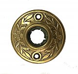 Antique Stamped Brass Aesthetic Style Door Rosette or Escutcheon