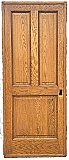 Antique 35-15/16" x 87-7/8" Oak Pocket or Sliding Door - Circa 1880