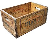Antique Pine Merchandise Crate "Old Fashion Ma's Root Beer"  - Circa 1941