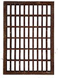 Antique 13" x 19" Cast Iron Heat Grate or Register With Louvers - Circa 1880
