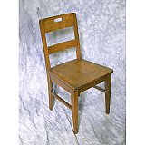Antique Quartersawn Oak School Chair