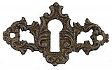 Antique Cast Bronze Keyhole Escutcheon - Circa 1880
